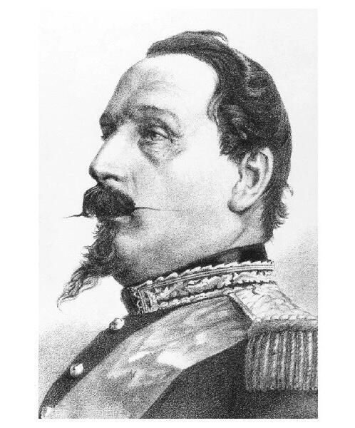 法国1859年 拿破仑三世高浮雕精制大镀银章 50MM