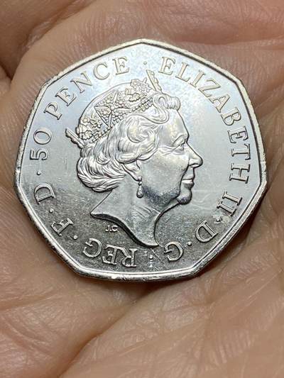 2025年第一百零九场(总第一百三十五场）外国好品散币(免佣金) - 英国🇬🇧2016单年份50便士(黑斯廷战役950周年纪念币)