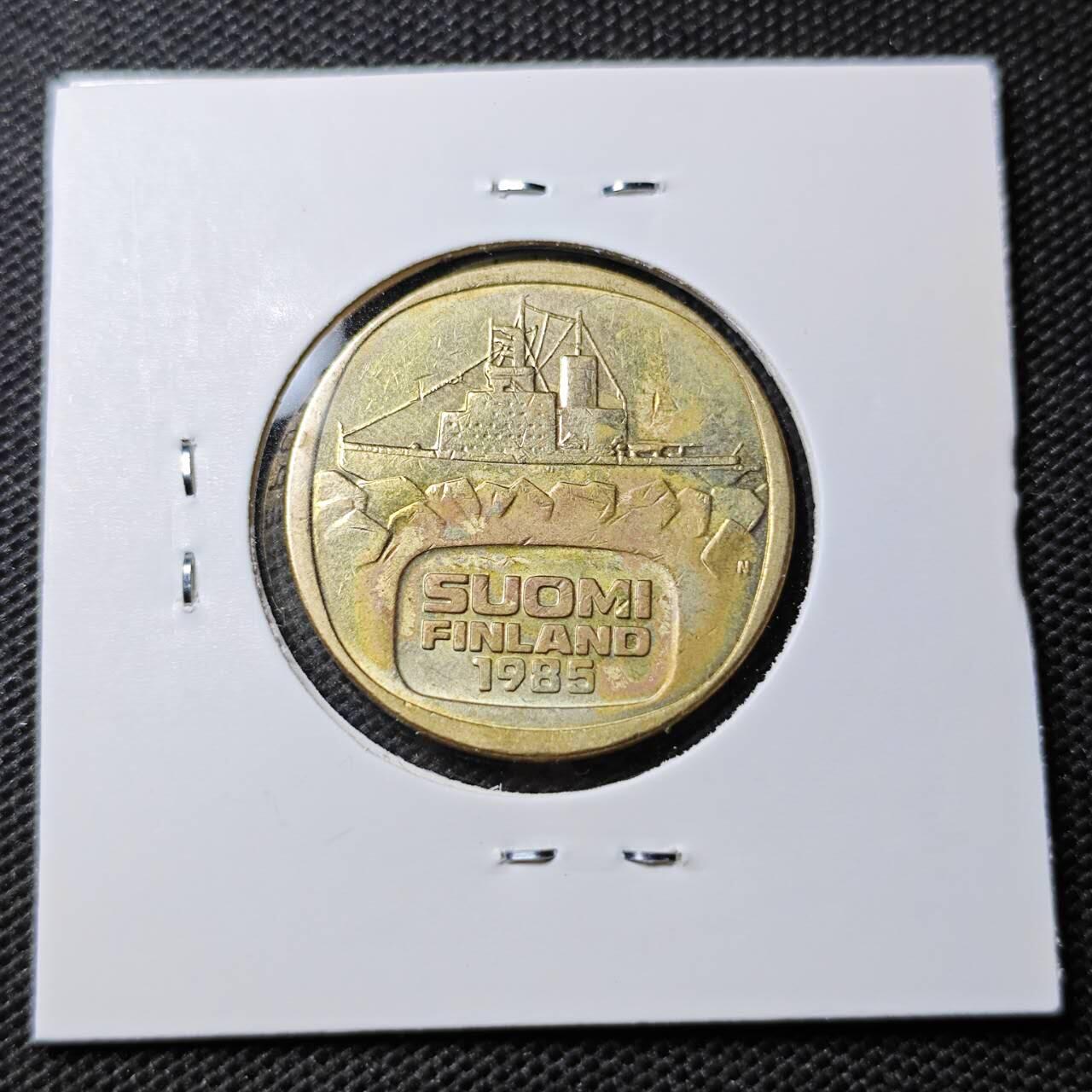 KK钱币收藏小铺 第354场 2月预留时间 周末发货  芬兰5马克破冰船