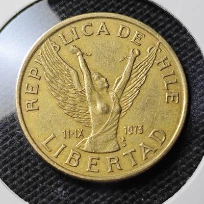 KK钱币收藏小铺 第354场 2月预留时间 周末发货 -  1981智利10比索铜币