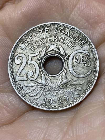 2025年第一百零九场(总第一百三十五场）外国好品散币(免佣金) - 法兰西第三共和国1929年25生丁