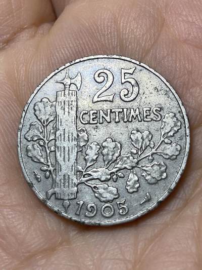 2025年第一百零九场(总第一百三十五场）外国好品散币(免佣金) - 法兰西第三共和国1905年25生丁