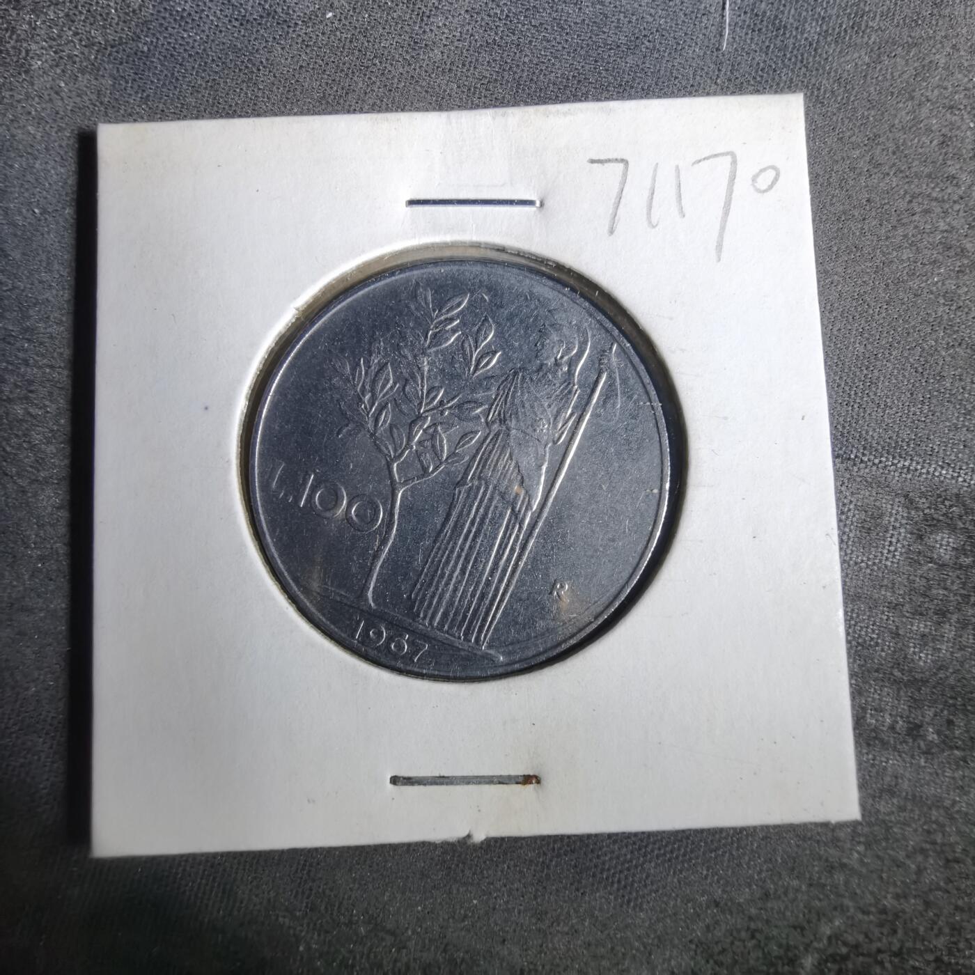 沼泽如烟--第871场 意大利1967年100里拉
