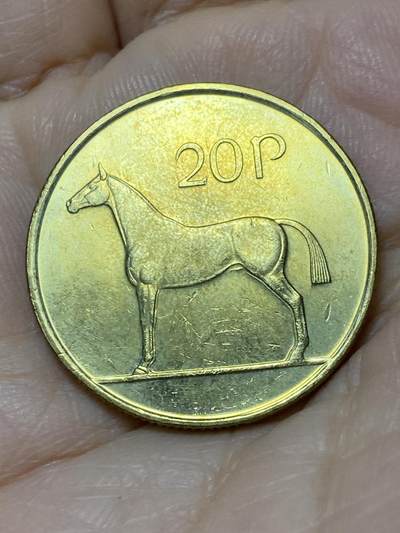 2025年第一百零九场(总第一百三十五场）外国好品散币(免佣金) - 好品–爱尔兰🇮🇪1999年20便士(共和国时期第二套)