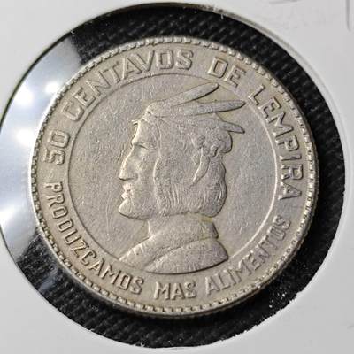 KK钱币收藏小铺 第354场 2月预留时间 周末发货 -  1973洪都拉斯50分 纪念币