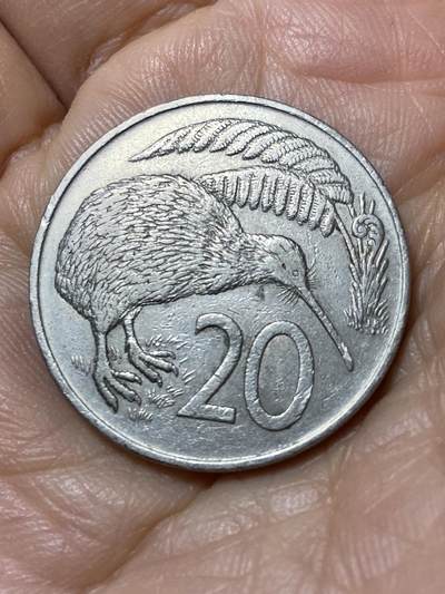 2025年第一百零九场(总第一百三十五场）外国好品散币(免佣金) - 新西兰🇳🇿1967年20分(伊丽莎白二世中年花冠，首发年)