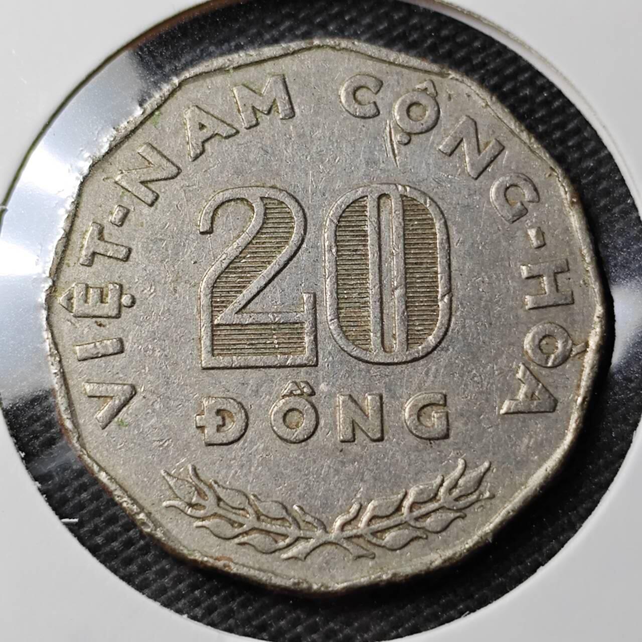 KK钱币收藏小铺 第354场 2月预留时间 周末发货  1968南越20盾纪念币