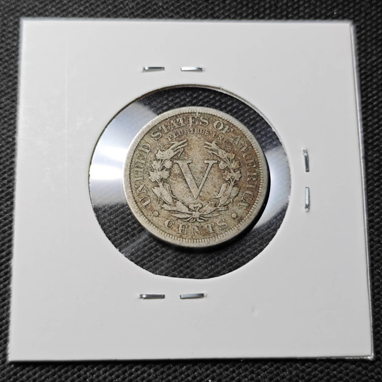 KK钱币收藏小铺 第354场 2月预留时间 周末发货  1906美国5分镍币