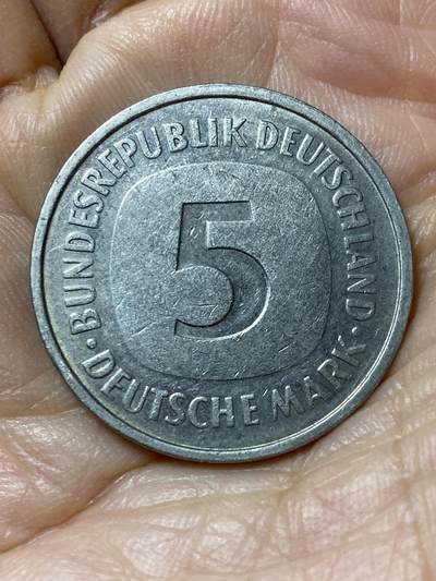 2025年第一百零九场(总第一百三十五场）外国好品散币(免佣金) - 德国🇩🇪1981年5马克(F标，斯图加特造)
