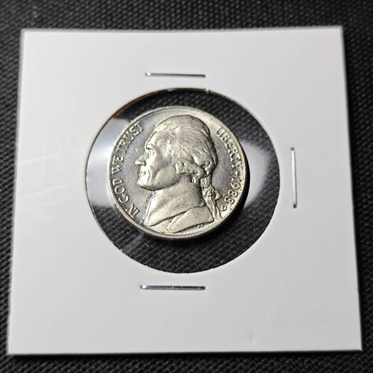 KK钱币收藏小铺 第354场 2月预留时间 周末发货 1988美国5分 好品 