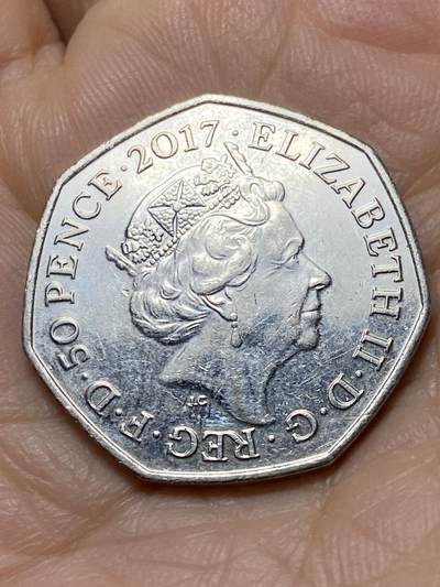2025年第一百零九场(总第一百三十五场）外国好品散币(免佣金) - 英国🇬🇧2017单年份50便士(彼得兔的故事纪念币)