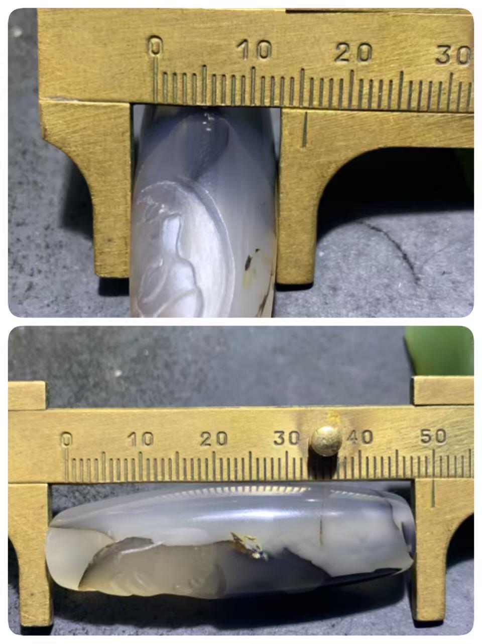 精美高玉化原皮亚光海洋玉髓手工俏色巧雕如来佛祖大桶珠一个！