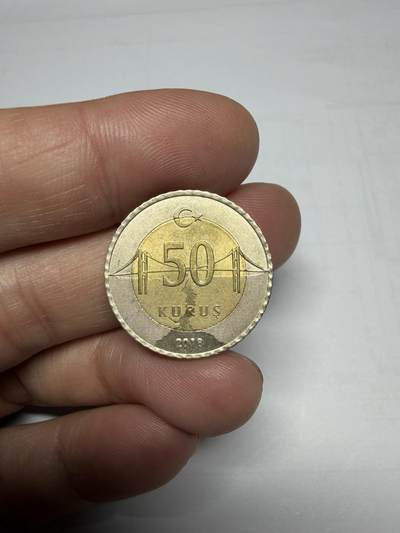 2025年集古藏今外币拍卖第九期-第6场—（总第276拍），可以寄存60天，满160元包邮。 - 2018年土耳其双色50里拉