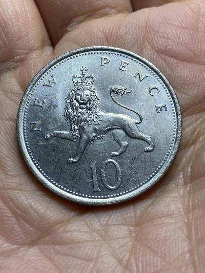 2025年第一百零九场(总第一百三十五场）外国好品散币(免佣金) - 英国🇬🇧1980年10新便士(伊丽莎白二世中年花冠，十进制第一版)