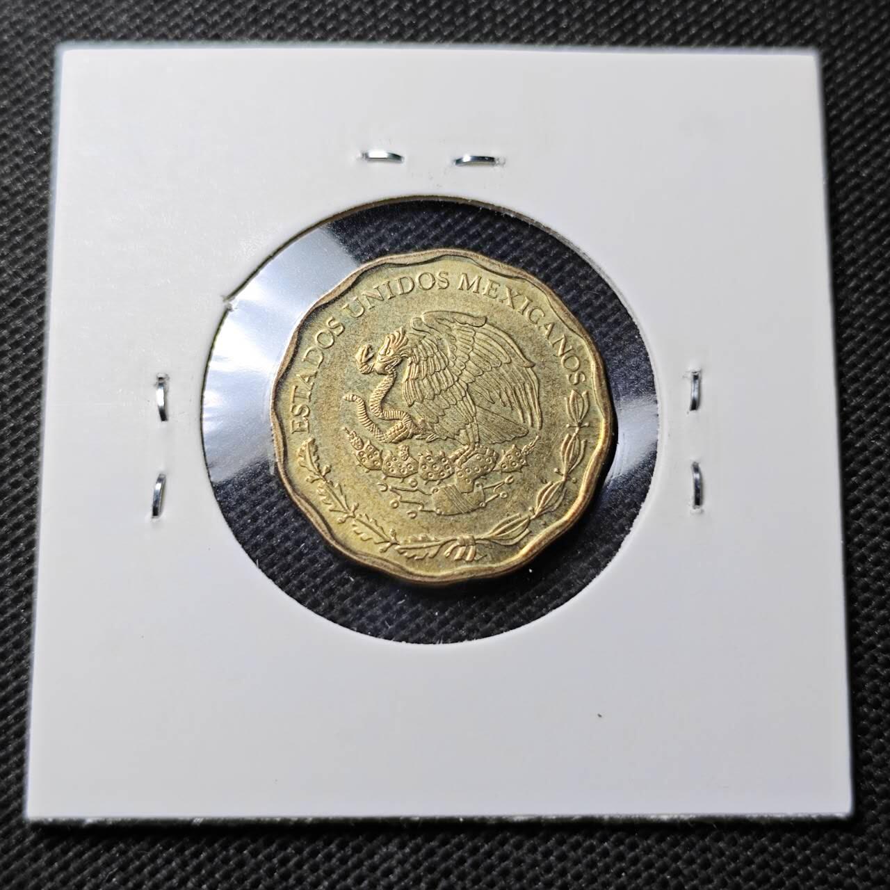 KK钱币收藏小铺 第354场 2月预留时间 周末发货  2002墨西哥50分铜币 好品