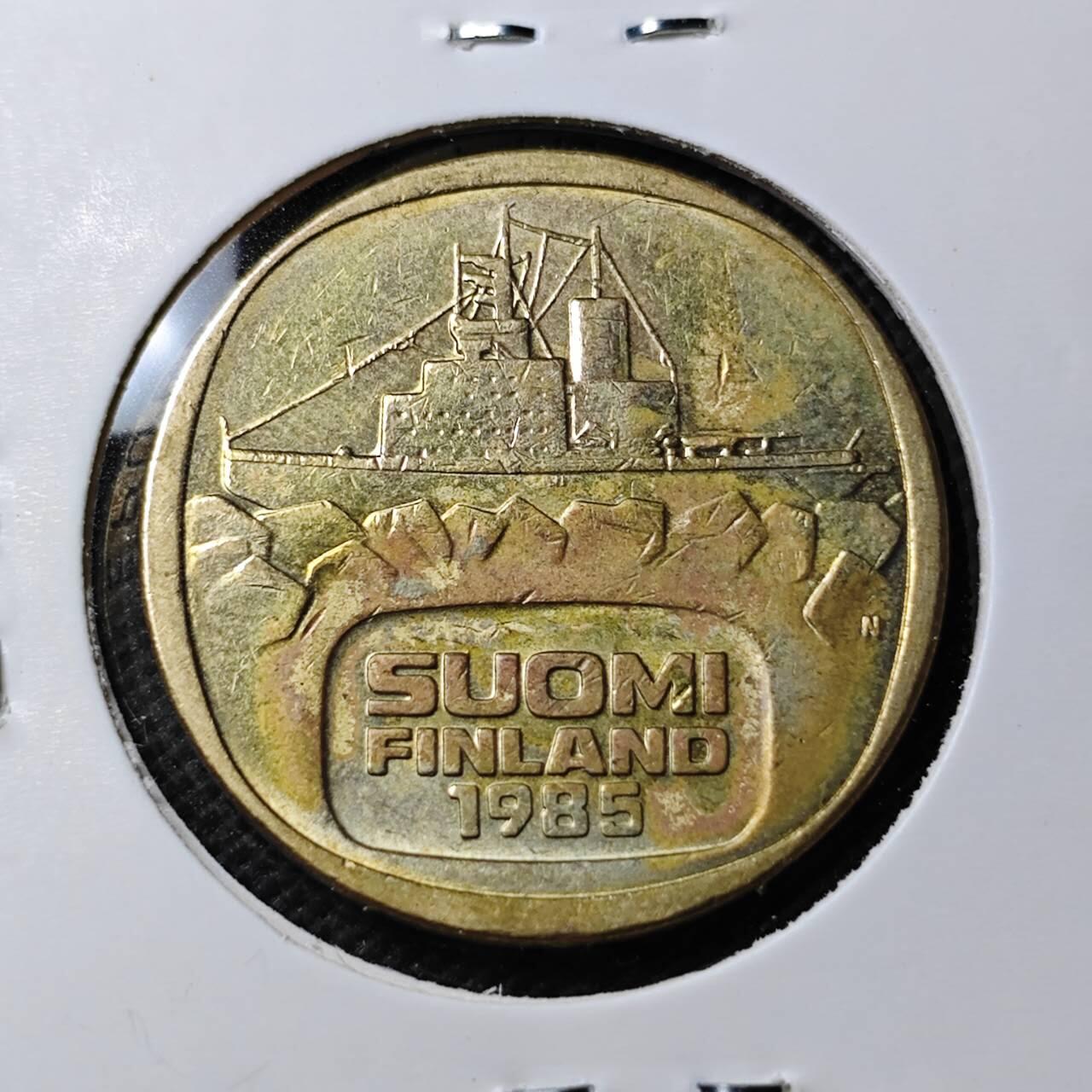 KK钱币收藏小铺 第354场 2月预留时间 周末发货  芬兰5马克破冰船