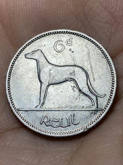 2025年第一百零九场(总第一百三十五场）外国好品散币(免佣金) - 爱尔兰🇮🇪1940年6便士(共和国时期第一套第一版，关门年仅发行2年)