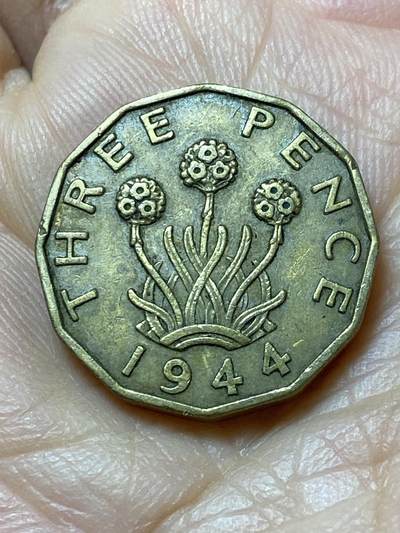 2025年第一百零九场(总第一百三十五场）外国好品散币(免佣金) - 英国🇬🇧1944年3便士(乔治六世第一版)