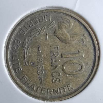沼泽如烟--第872场 - 法国1953年10法郎B版