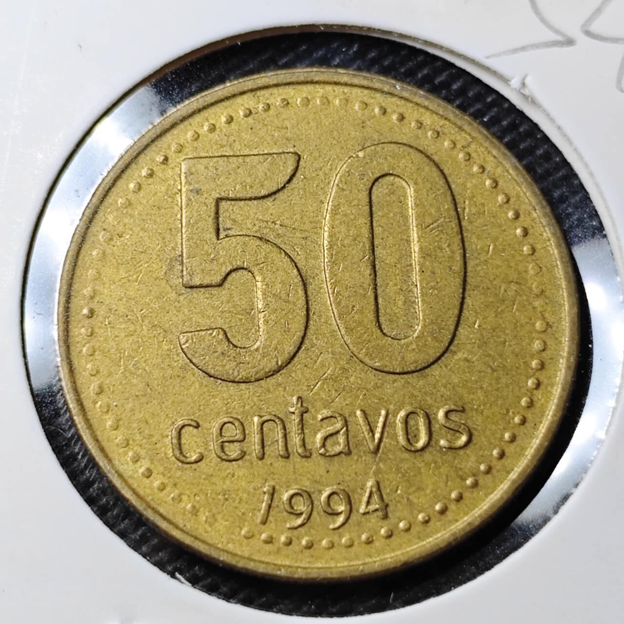 KK钱币收藏小铺 第354场 2月预留时间 周末发货  1994阿根廷50分铜币