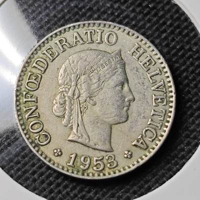 KK钱币收藏小铺 第354场 2月预留时间 周末发货 -  1953瑞士10分