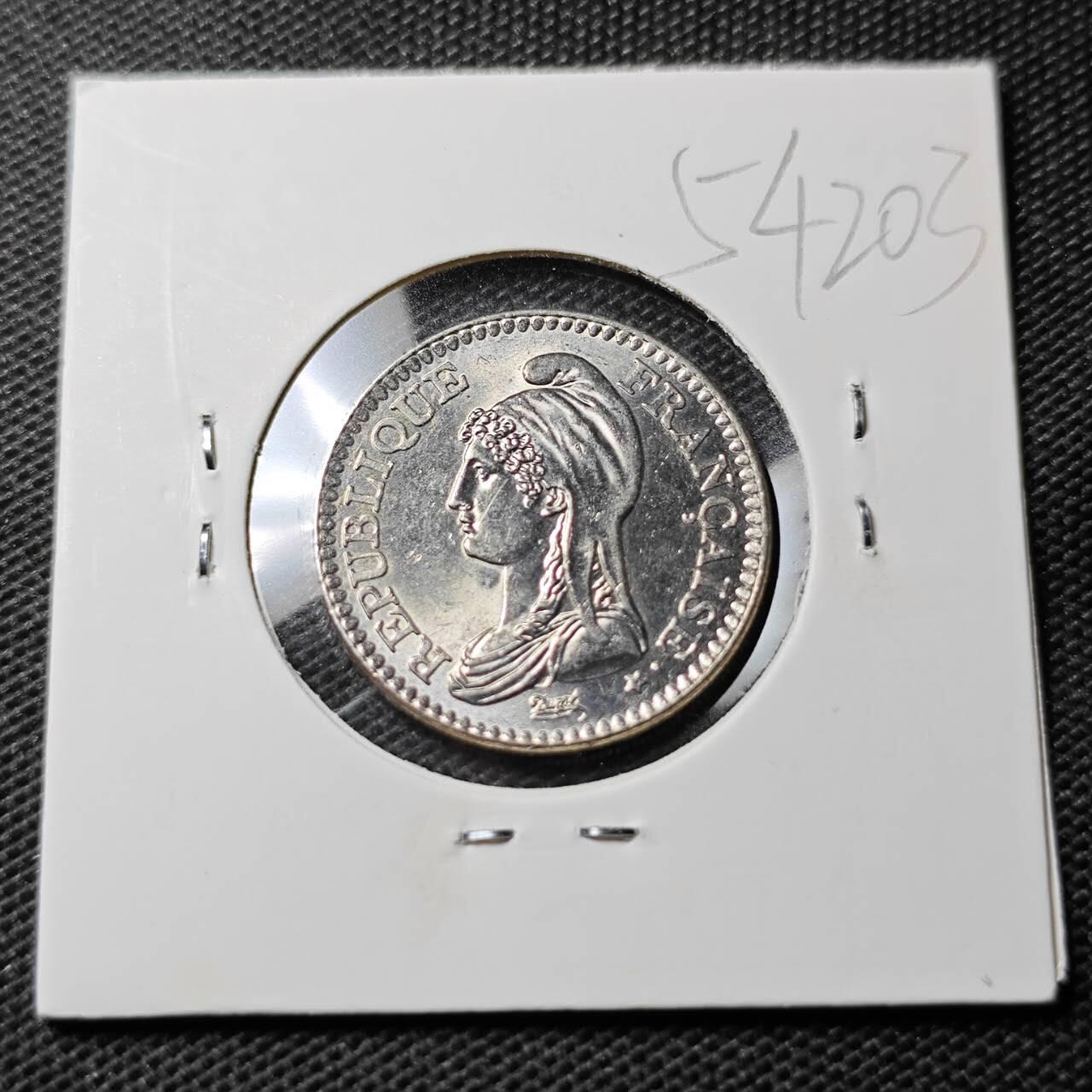 KK钱币收藏小铺 第354场 2月预留时间 周末发货 1992 法国1法郎纪念币