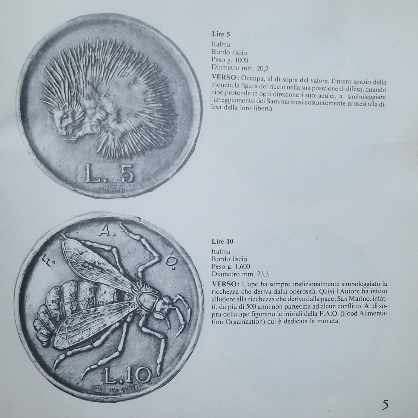 圣马力诺1974年官方封装版套币