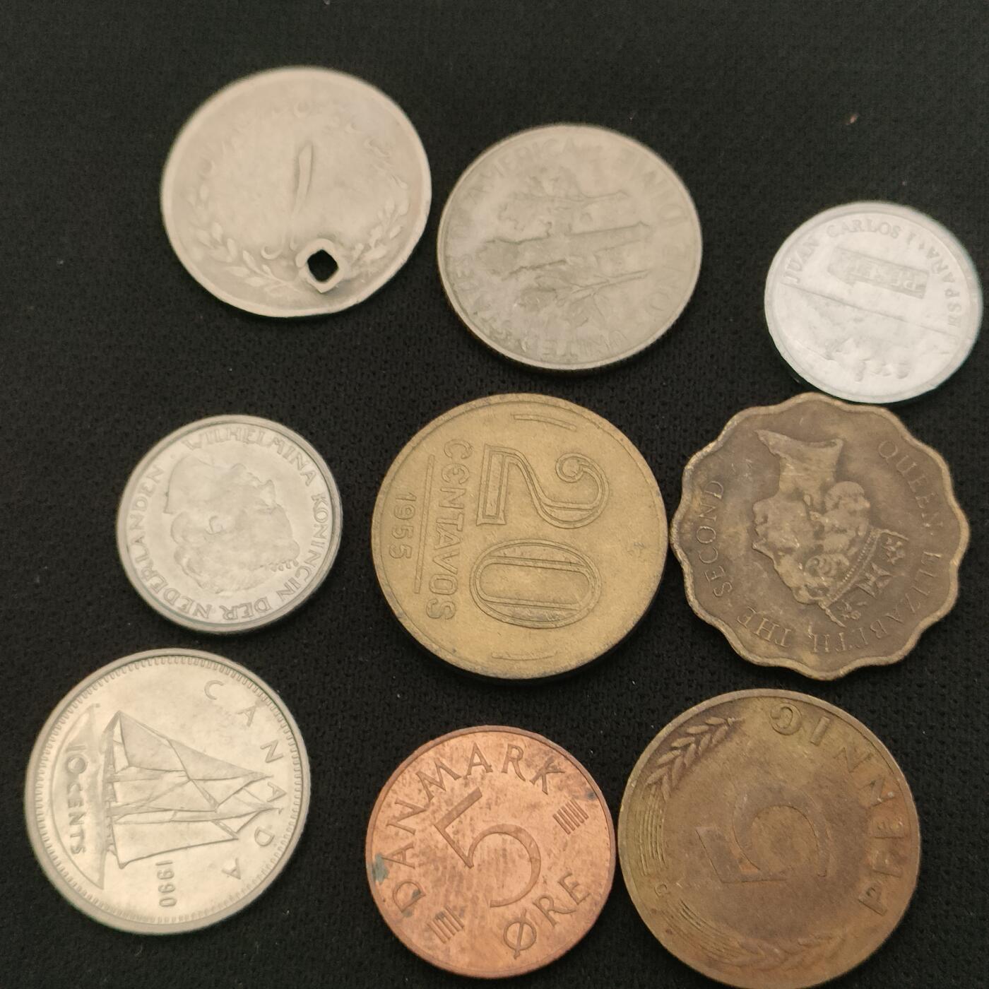 猩哥外币小铺➨【第196场】 硬币9个