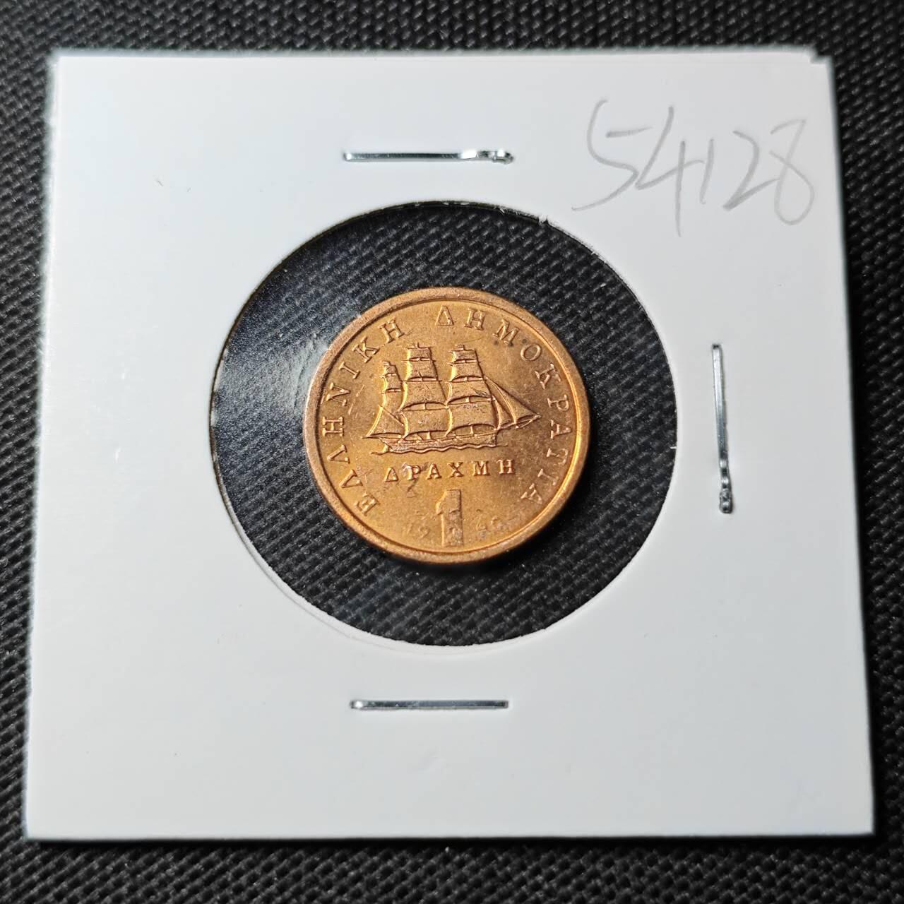 KK钱币收藏小铺 第354场 2月预留时间 周末发货 希腊1雷普塔 好品 