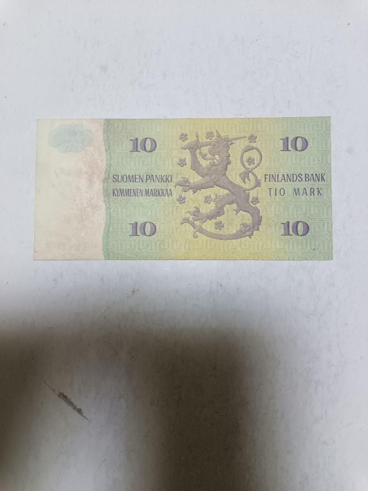【20251016】非全新纸币第295场 芬兰1980年10马克
