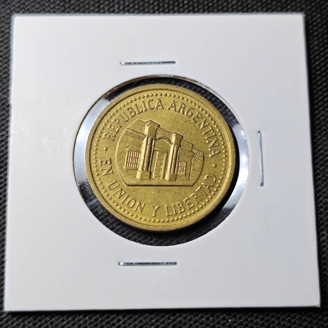 KK钱币收藏小铺 第354场 2月预留时间 周末发货  1994阿根廷50分铜币