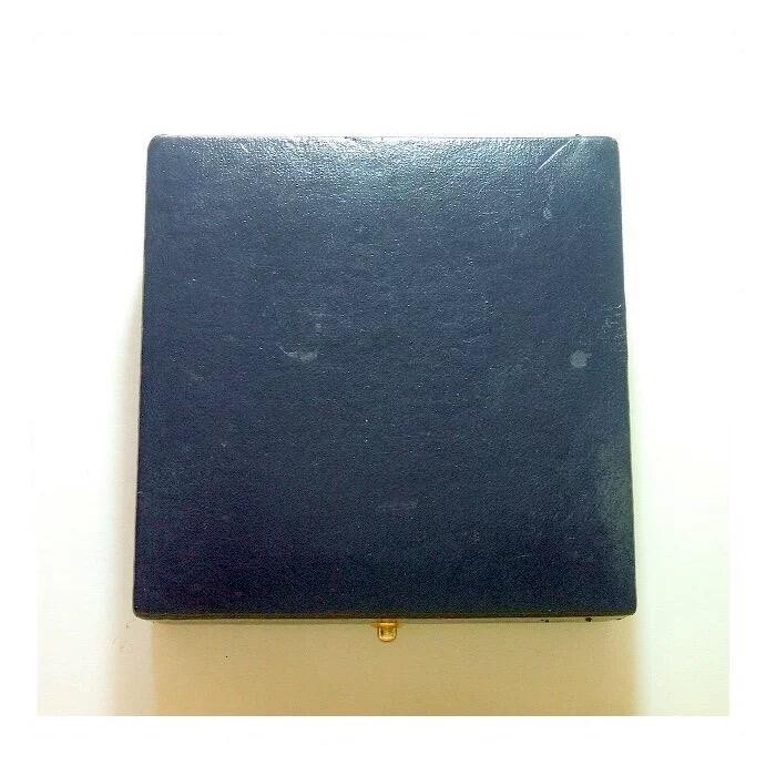 【原盒】法国1900年前后 名将福煦元帅高浮雕精制大镀银章 50MM 带原盒