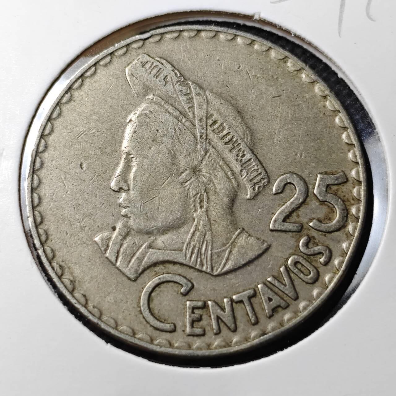 KK钱币收藏小铺 第354场 2月预留时间 周末发货 1971危地马拉25分 