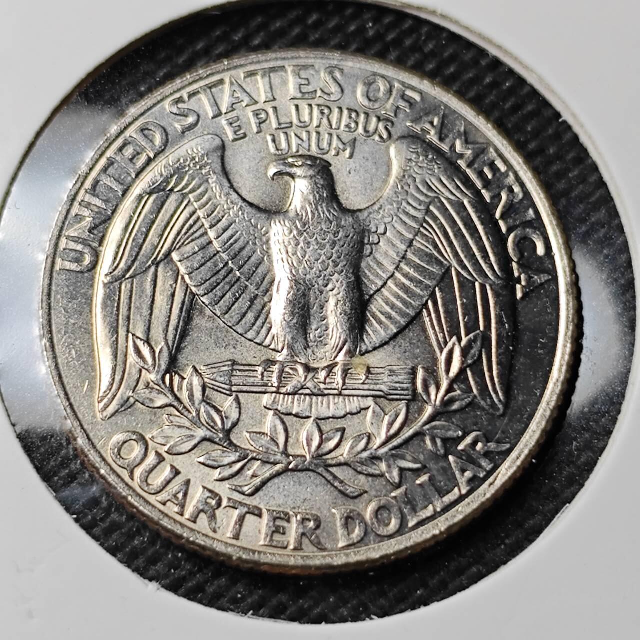 KK钱币收藏小铺 第354场 2月预留时间 周末发货  1998美国25分 好品