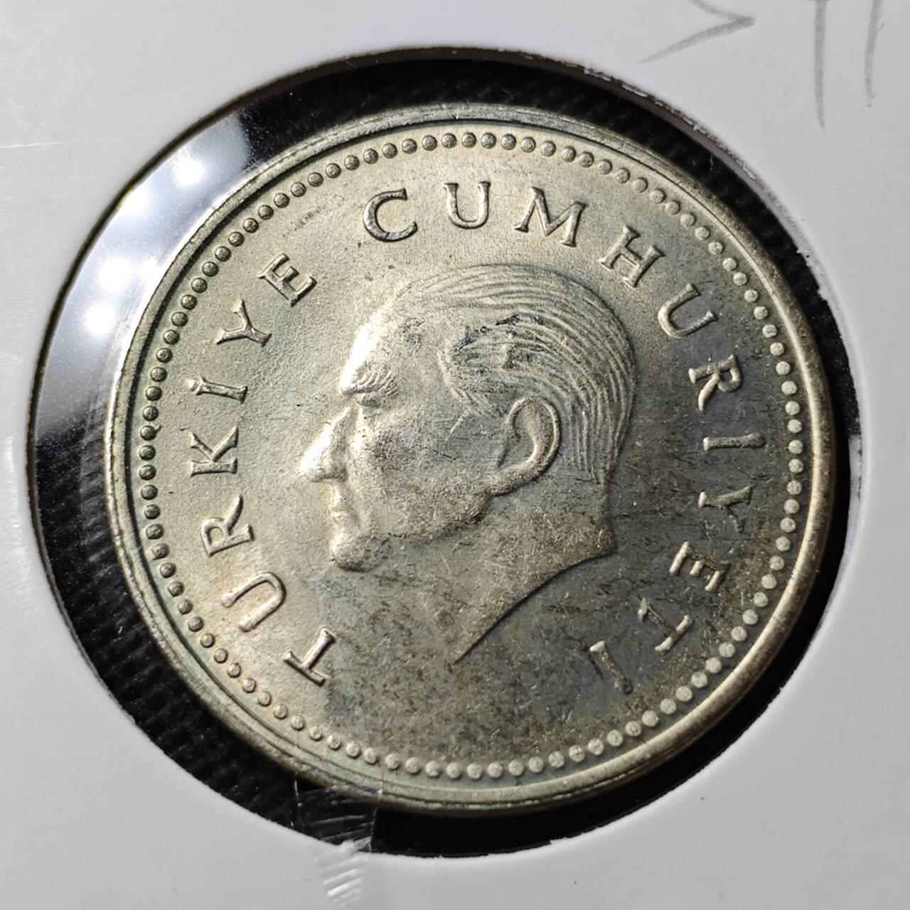 KK钱币收藏小铺 第354场 2月预留时间 周末发货  土耳其1000里拉 好品