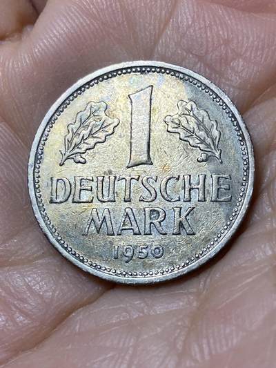 2025年第一百零九场(总第一百三十五场）外国好品散币(免佣金) - 德国🇩🇪1950年1马克(第二套首发年，J标汉堡造)