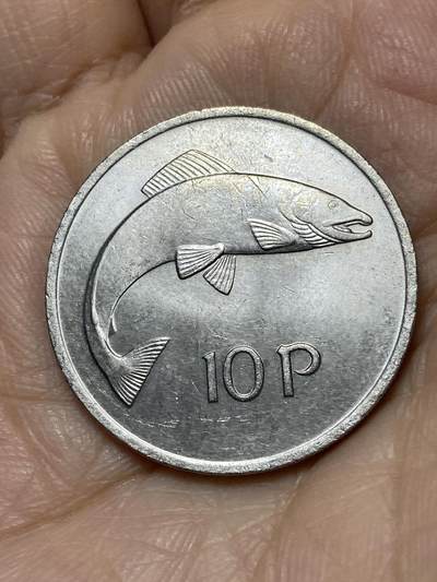 2025年第一百零九场(总第一百三十五场）外国好品散币(免佣金) - 爱尔兰🇮🇪1975年10便士(共和国时期第二套第一版)