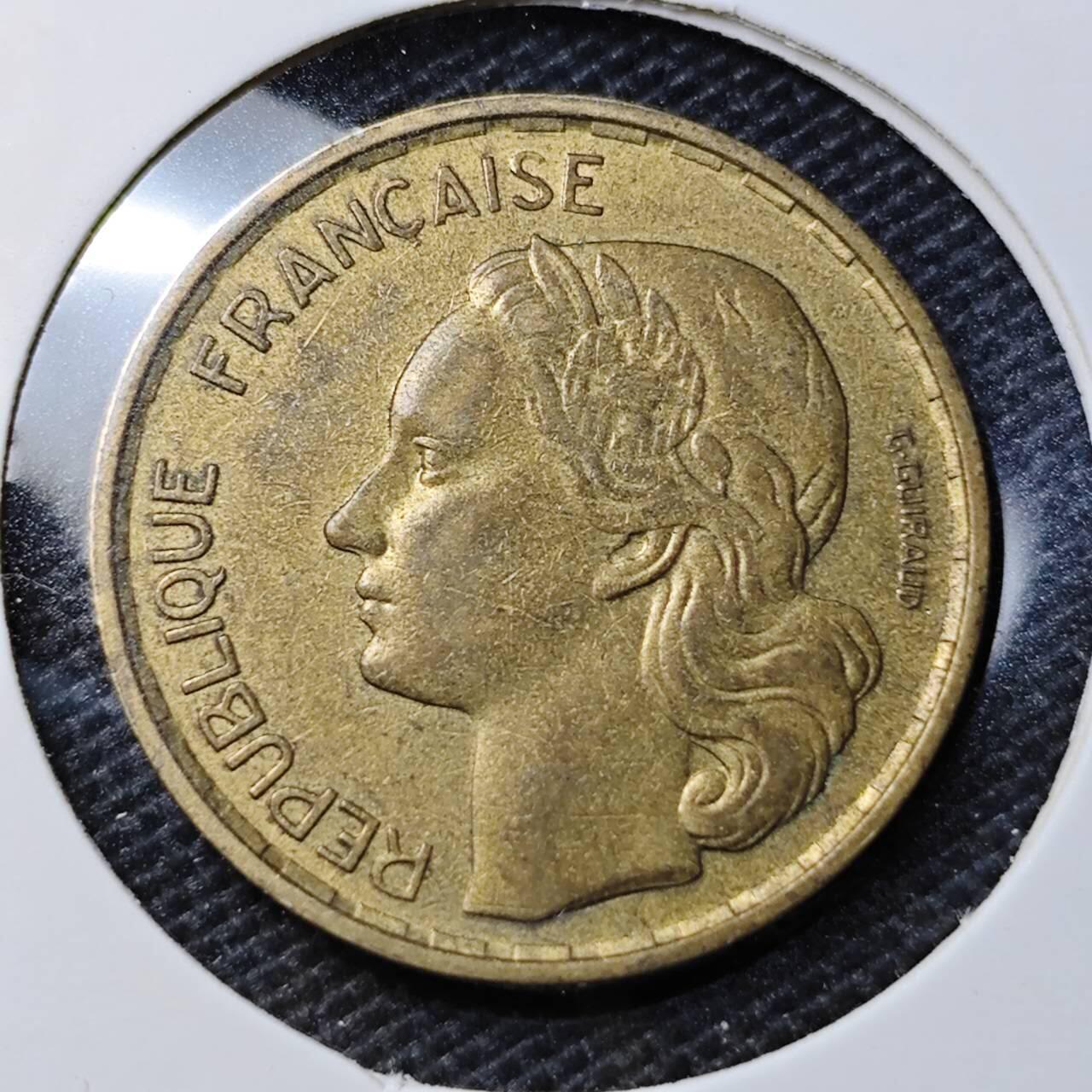 KK钱币收藏小铺 第354场 2月预留时间 周末发货  法国20法郎铜币