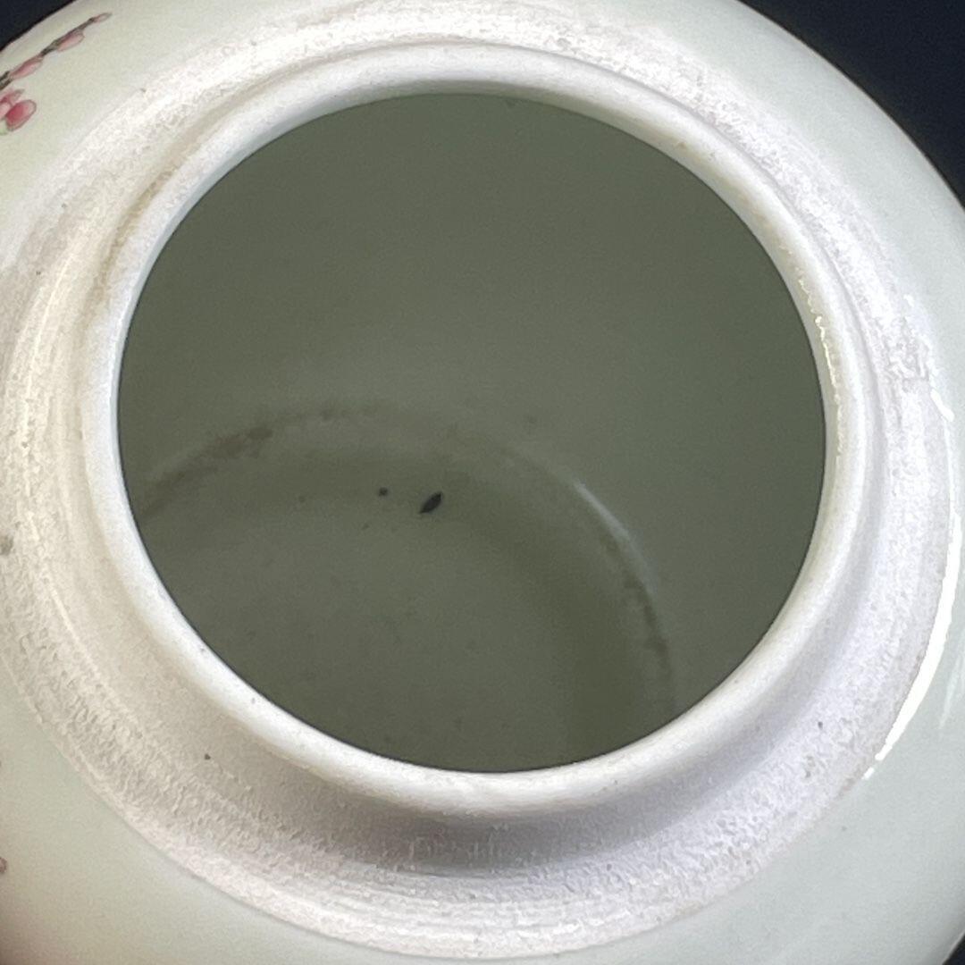 听雨轩 古玩陶瓷 粉彩富贵长春盖罐
