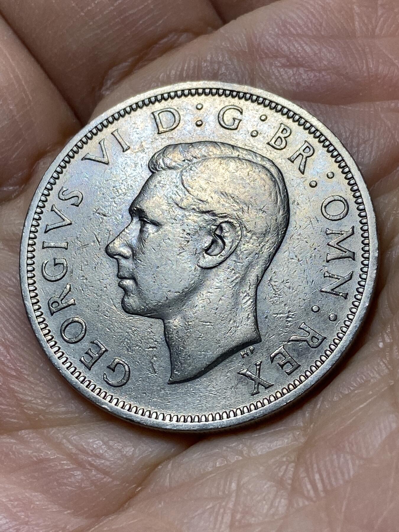 2025年第一百零九场(总第一百三十五场）外国好品散币(免佣金) 英国🇬🇧1947年半克朗(乔治六世第二版，首发年仅发行2年)