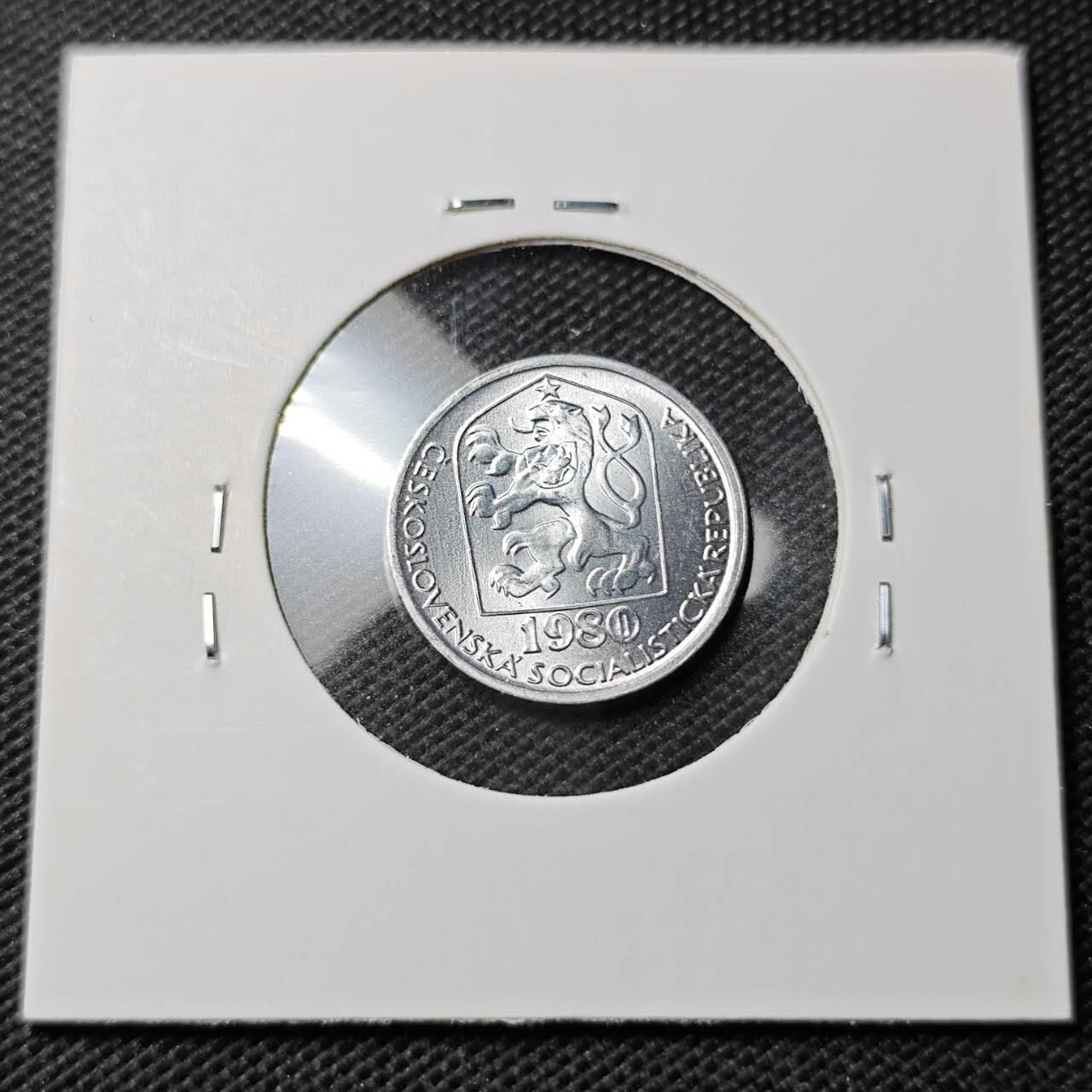 KK钱币收藏小铺 第354场 2月预留时间 周末发货  1980捷克斯洛伐克10赫勒 拆卷品