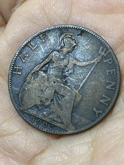 2025年第一百零九场(总第一百三十五场）外国好品散币(免佣金) - 英国🇬🇧1907年半便士(爱德华七世时期)