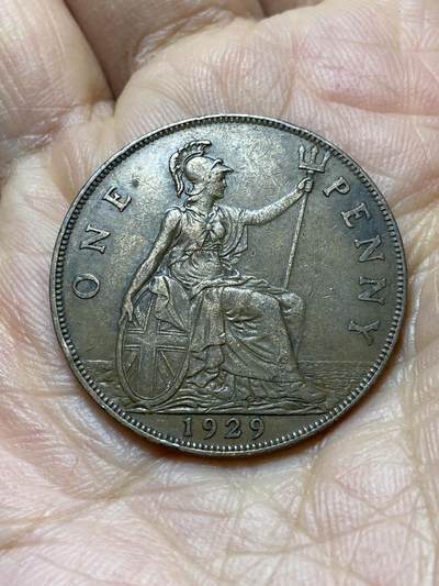 2025年第一百零九场(总第一百三十五场）外国好品散币(免佣金) - 英国🇬🇧1929年1便士(乔治五世第三版)