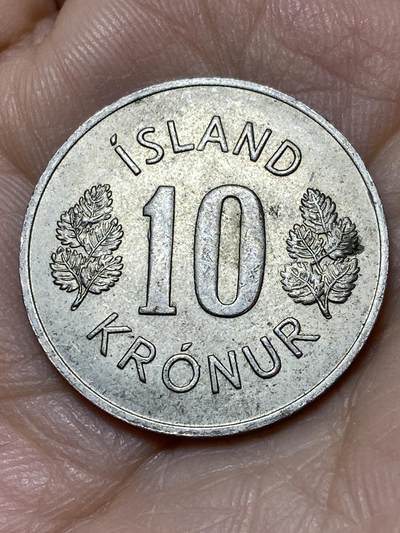 2025年第一百零九场(总第一百三十五场）外国好品散币(免佣金) - 冰岛🇮🇸1969年10克朗(共和国时期第一套)