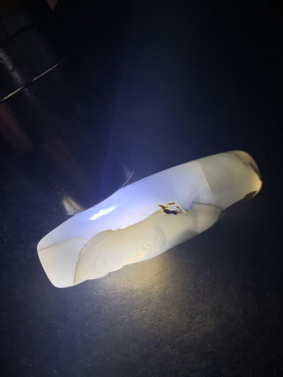 精美高玉化原皮亚光海洋玉髓手工俏色巧雕如来佛祖大桶珠一个！