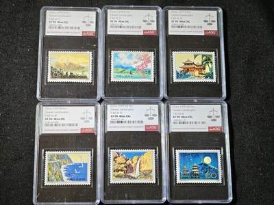 刘世昌艺术品销售中心～虎踞龙蟠*金杨在线联拍群第506期 - 1979年T.42.《台湾风光》 特种邮票（ASG  XF 90    串号：1046332-009、035、070、092、141、173）一套6枚。