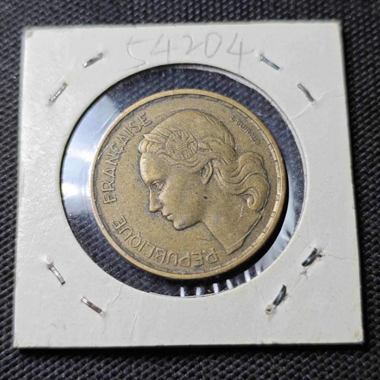 KK钱币收藏小铺 第354场 2月预留时间 周末发货  法国20法郎纪念币