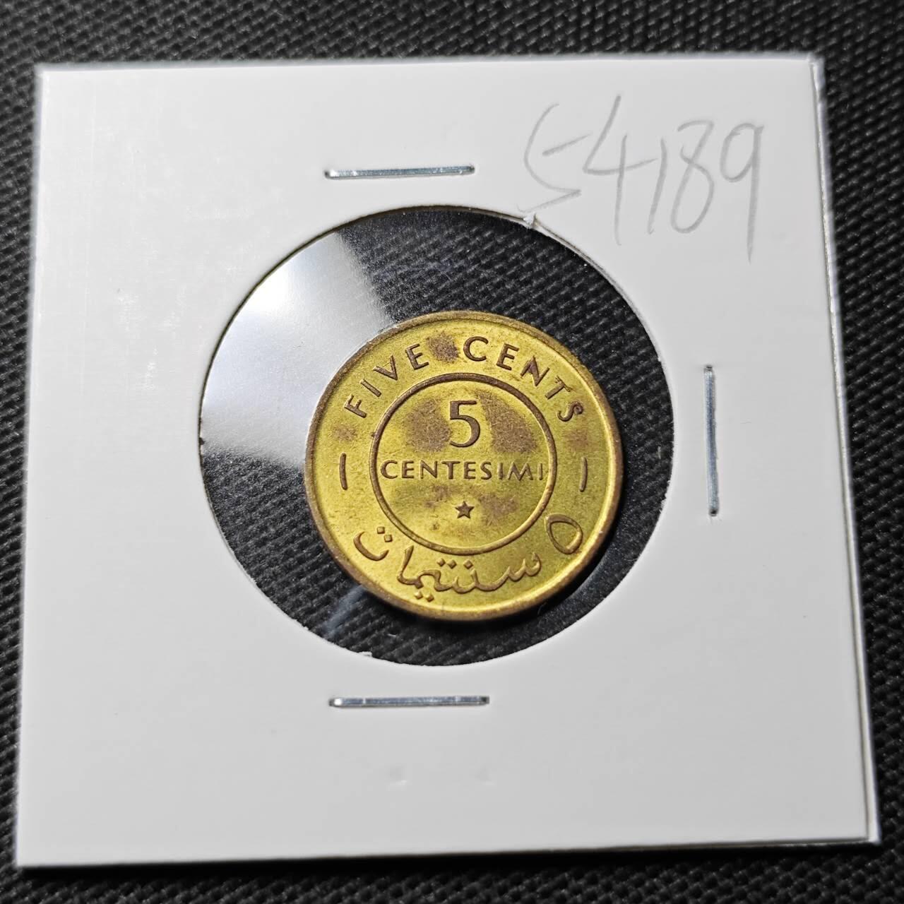 KK钱币收藏小铺 第354场 2月预留时间 周末发货  1967索马里5分铜币