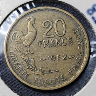 KK钱币收藏小铺 第354场 2月预留时间 周末发货 -  法国20法郎纪念币