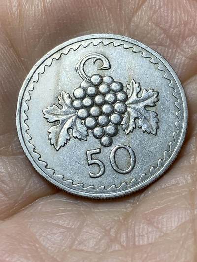 2025年第一百零九场(总第一百三十五场）外国好品散币(免佣金) - 塞浦路斯🇨🇾1963年50米尔(共和国时期第一套)